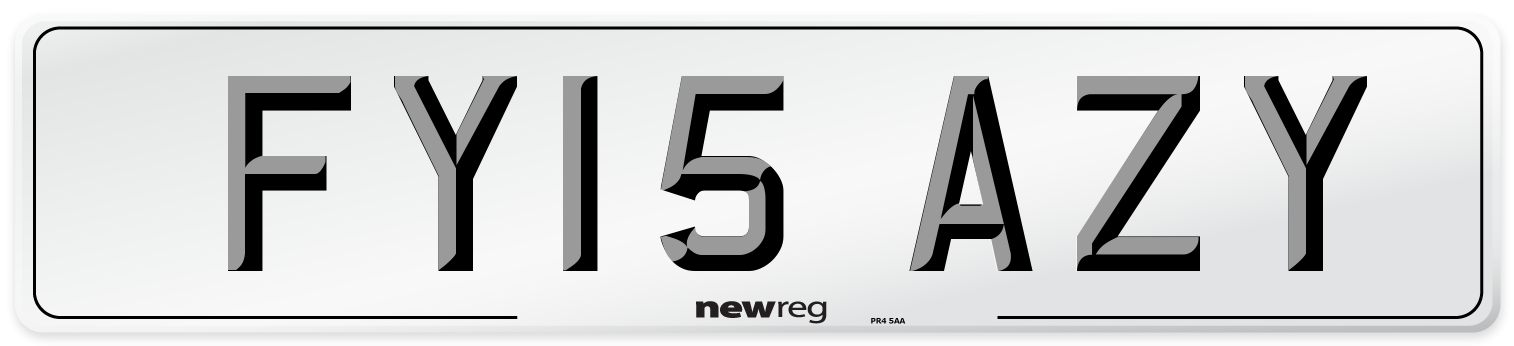 FY15 AZY Number Plate from New Reg